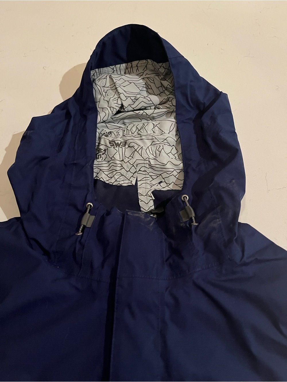 EMS Men’s Navy Windbreaker Jacket - Picture 3 of 3
